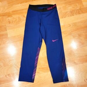 Nike Pro Dri Fit Capri Workout Leggings Size Small